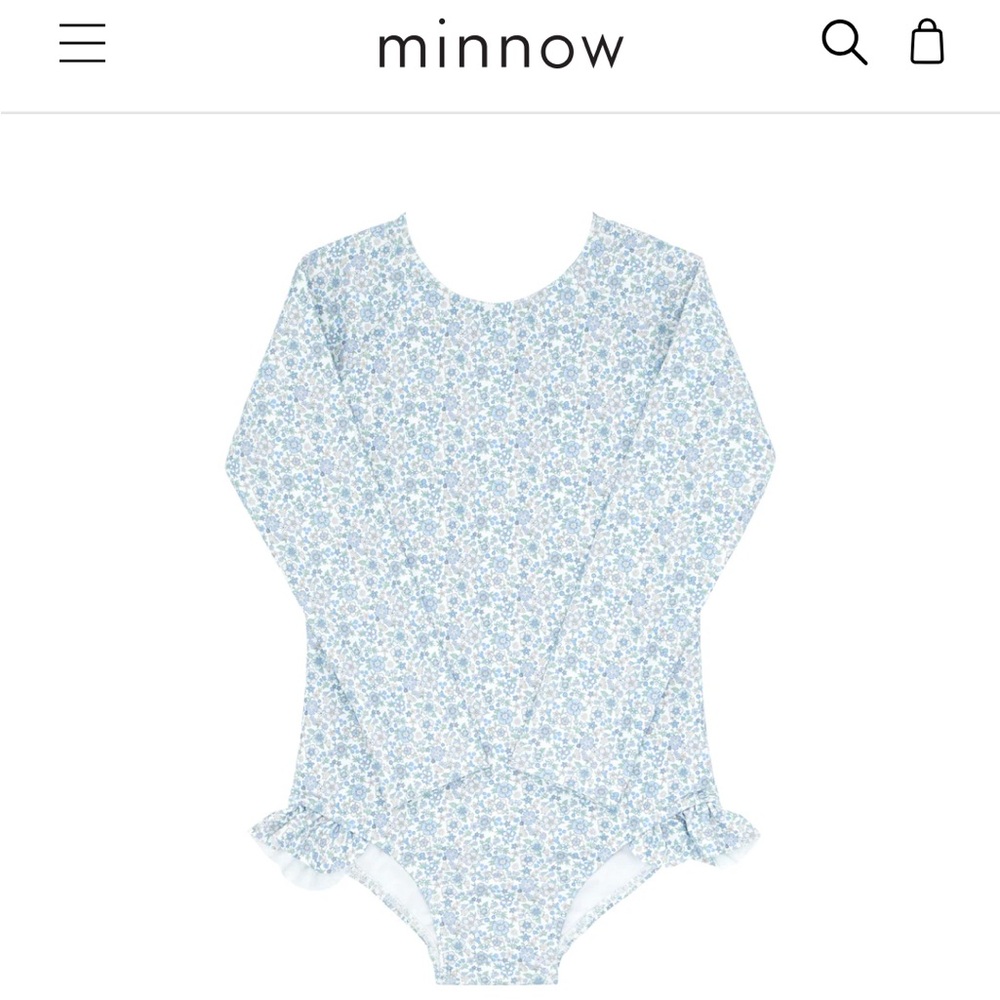 Girls Minnow Swim Onepiece Size 3-4T